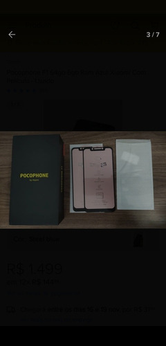 Xiaomi Pocophone F1 Dual Sim 64 Gb Graphite Black 6 Gb Ram
