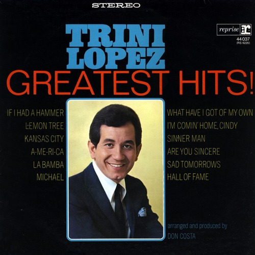 Trini Lopez - Greatest Hits! (vinyl)