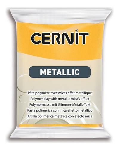 Cernit Metallic Arcilla Polimérica 56 G, Colores A Elección Color Amarillo