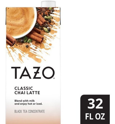 Tazo Concentrado Chai Latte Starbucks Bebida Té 1l