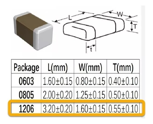 Capacitor Ceramico Smd 10uf 25v