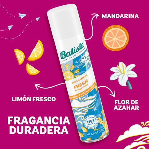 Shampoo En Seco Batiste Dry Fresh 200 Ml