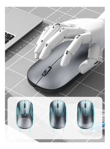 Mouse Inalámbrico Silencioso Xiaomi Dual 2,4 Gris
