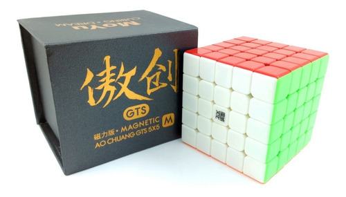 Moldura sem adesivo Rubik's Cube 5x5 Moyu Aochuang Gts M, cor: sem adesivo