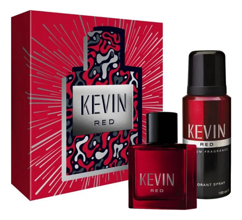 Perfume Hombre Kevin Red Edt 60ml + Desodorante 150ml Set