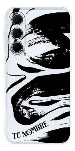 Funda Para Galaxy Manchas Negras Pintura Con Nombre