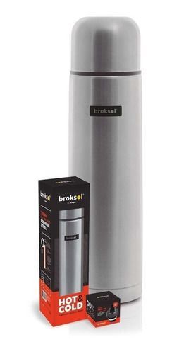Imagen 1 de 2 de Termo Acero Inoxidable 1 Litro Tapon Cebador Broksol