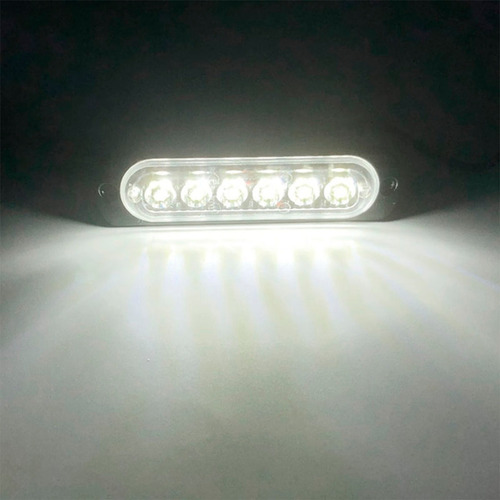 Faro Led Parrilla 18w 12v 6 Led Con Flash Auto Camioneta