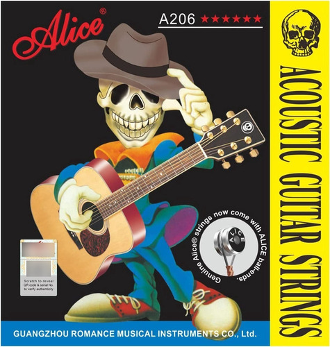 Set Cuerdas Alice Guitarra Electroacustica 011-052