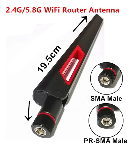 Antena Wifi Universal Modem Drone Dji 12 Dbi 2.4 5 E 5.8 Ghz
