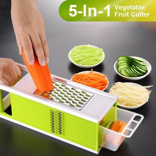 Rallador Mandolina 4 Caras Vegetales + Taper + Pelapapas