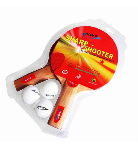 Kit Tenis De Mesa / Ping Pong C/ Raquetes E Bolas Klopf 5052