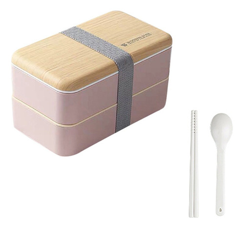 Lunchboxes Bentos Recipiente De Madera Japonesa De 2 Cap [u]