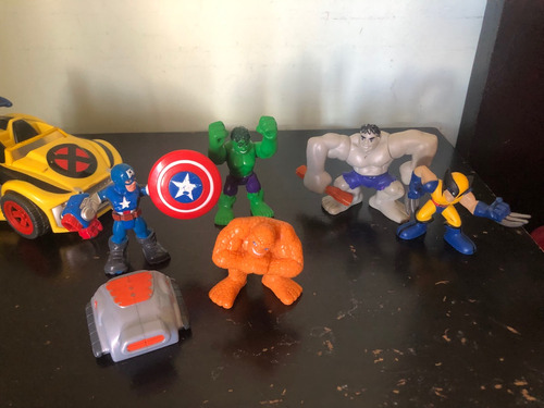 Minifiguras Cap. America - Hulk - Wolverine - Hombre De Pied