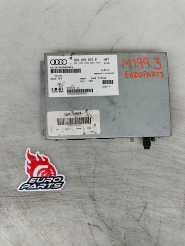 Modulo Sirius Radio Satelital Audi A3 # 8e0 035 593 P (oem) (Usado)