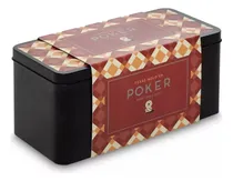 Comprar Set De Poker 200 Fichas Cartas Paño Botones Y Caja Metal