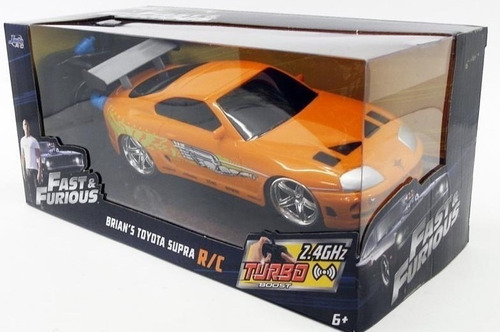 Control Remoto De Niños rápido Y Furious 1:10 1995 Toyota Supra Deriva Coche de juguete 