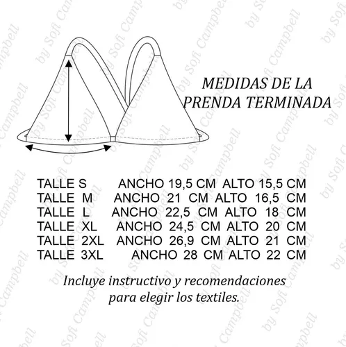 Molde Digital Corpiño De Bikini Para Imprimir En Hoja A4