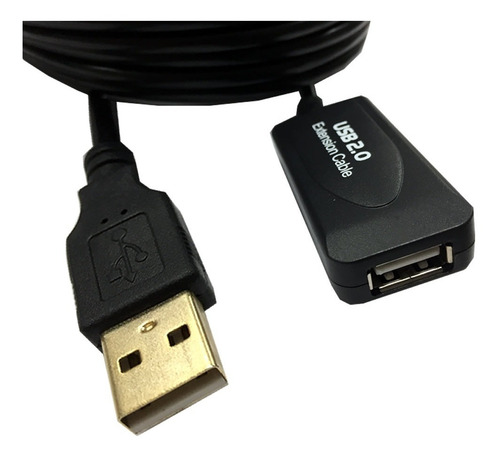 Imagem 2 de 7 de Extensão Usb 2.0 Amplificada Mouse Cam - 15 Metros Win Cabos