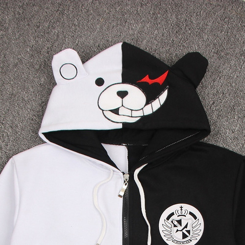 Jaqueta Com Capuz De Cosplay Anime Danganronpa Monokuma