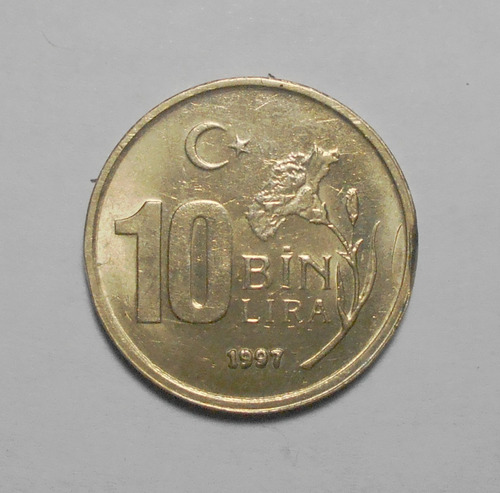 Turquia 10 Bin ( 10.000 ) Lira 1997 - Km#1027