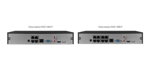 Imagem 4 de 4 de Dvr Gravador Imagem Intelbras 8 Canais Inteligente Nvd 1408p
