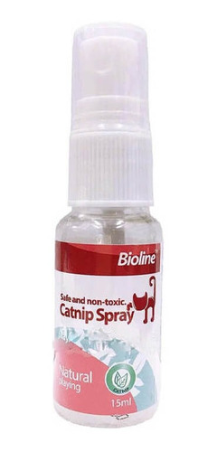 Bioline Catnip Spray Portatil 15ml - Relaja Y Estimula Gato