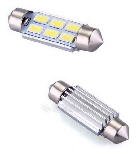 Lâmpada Torpedo 6 Led Smd 5630 Samsung 3w 31 36 42mm Can Bus