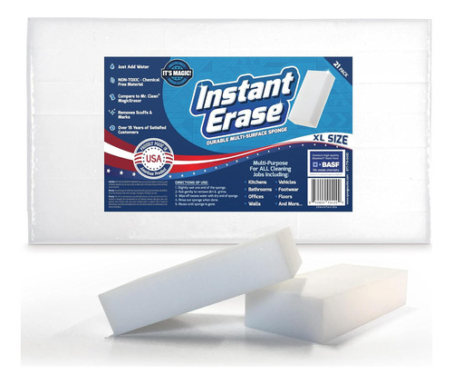 Paquete De 21 Esponjas De Borrar Instant Erase Xl Magic Clea