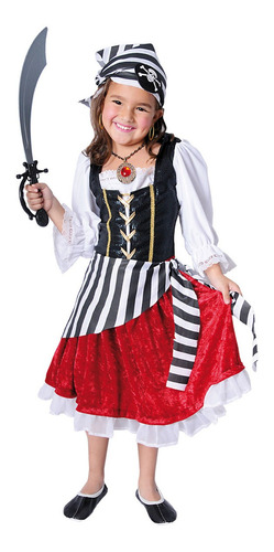Disfraz De Pirata De Lujo Carnavalito Para Niñas 