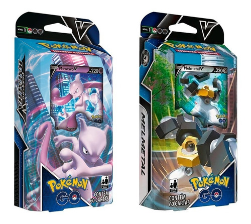 02 Deck Pokemon Mewtwo V E Melmetal V Pokemo Go