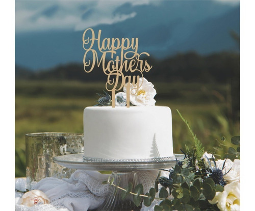 Imagen 10 de 10 de Letrero Para Pastel Mama Te Amo Topper Cake Art943