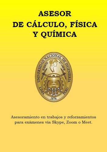 Profesor Clases Particulares Matemática,física ,química Uni 