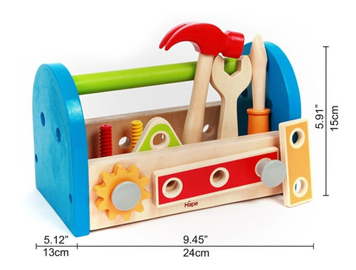 Imagen 2 de 4 de Caja De Herramientas -kit Juguete Hape -