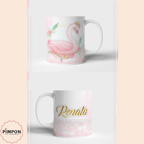 Plantillas Para Sublimar Tazas - Cisne Mod. 02