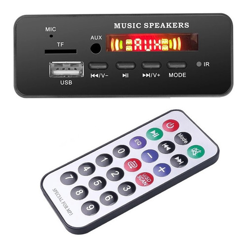 Interface Mp3 Lcd /usb/sd/bluetooth/fm5-12v