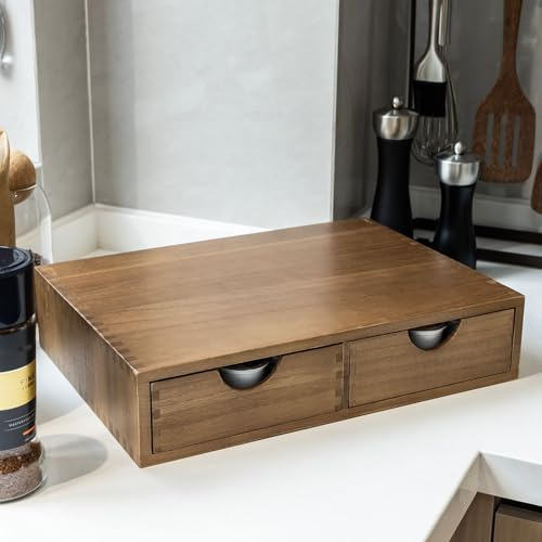 Organizador De Cápsulas De Café K Cup De Madera, Caja De Alm