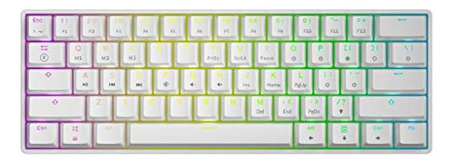 Teclado Mecánico Para Juegos Gk61: 61 Teclas, Multicolor Rgb