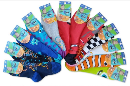 Imagen 1 de 8 de Promo Pack X 6 Medias Elemento Toy Story Nena Disney Niña