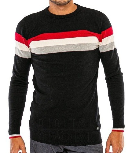 Sweater Quiksilver Anzio Azul Hombre Original