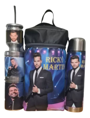 Equipo De Mate Set Matero Ricky Martin. Ecocuero