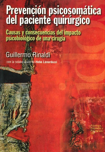 Libro Prevención Psicosomática Del Paciente Quirúrgico De Gu