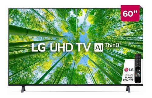Imagen 5 de 8 de Smart TV LG AI ThinQ 60UQ8050PSB LED webOS 22 4K 60" 100V/240V