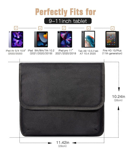 Timovo Estuche Para iPad Pro Air Galaxy Tab Bolsa Solapa