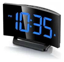 Comprar Reloj Despertador Goloza, Led Azul, 6 Brillos, 2 Volumenes