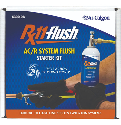 Nu-calgon 4300-08 Rx11-flush Starter Kit, Ac/r System Fl Yyn