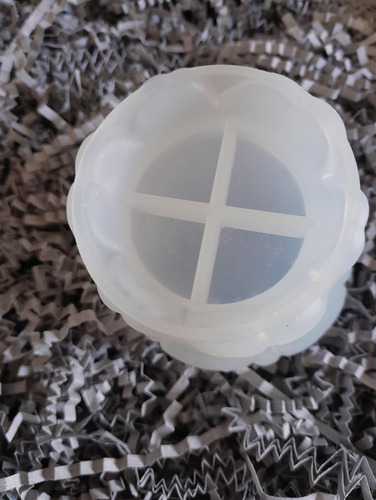 1 Molde Silicon Para Base De Vela Forma Flor De Tulipán