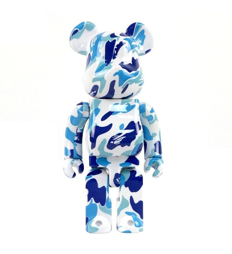 Figura Bearbrick Bape Camo Blue 400% 28cm