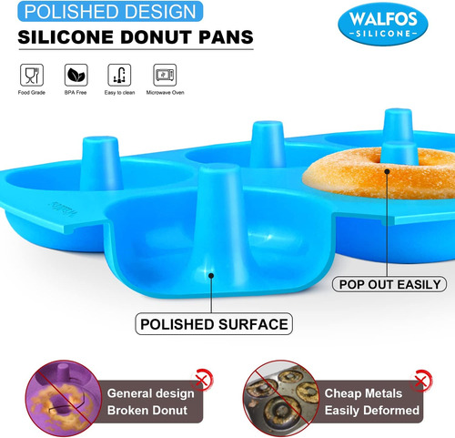 Molde De Silicona Para Donas Resistente Al Calor Coloridos