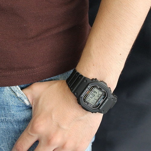Relógio Masculino Casio G-shock Preto Dw-5600e-1vdf Original